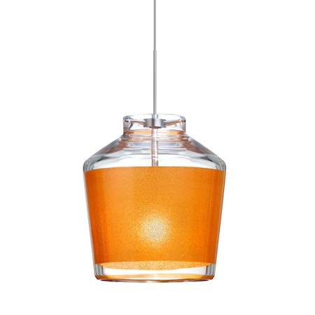 Pica 6 Cord Pendant, Gold Sand, Satin Nickel Finish, 1x50W Halogen